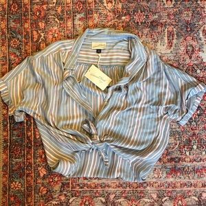 Striped Button Down Top